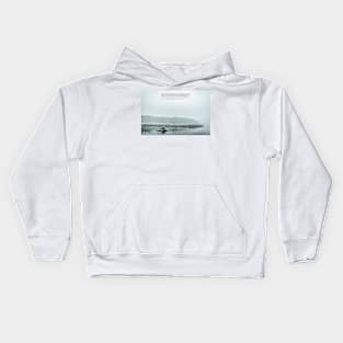 Foggy Morning on Schoodic Peninsula Kids Hoodie